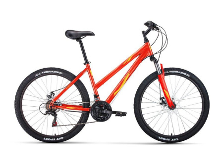 Велосипед Forward Iris 26 2.0 D (26" 18ск. рост 17") 2022 красный/желтый