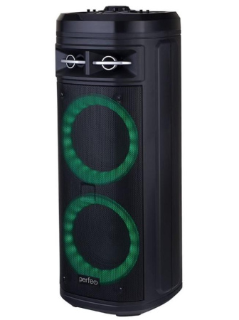 Портативная колонка Perfeo Power Box 80 Rings Black