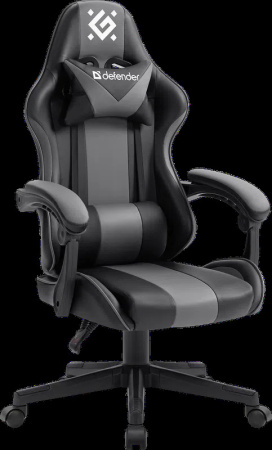 Игровое кресло Defender Cosmic Black+Grey