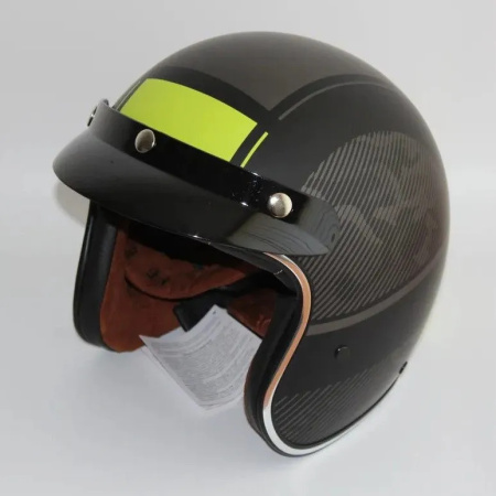 Мотошлем RACER BLD-181 (XL) черный/зеленый