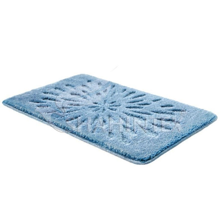Коврик Shahintex РР Lux 50*80 голубой 11 450318