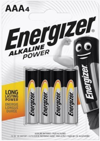 Эл.питания Energizer Alkaline Power LR03/286 (1BL-4шт)