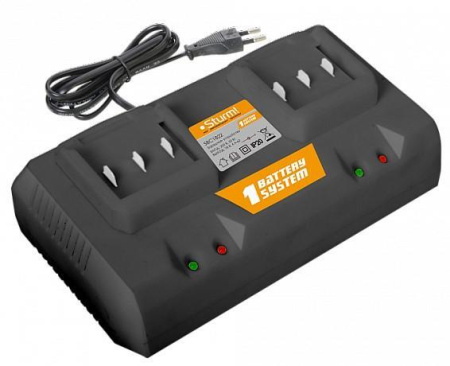 Зарядное устройство Sturm SBC1822 18В, 2 x 4А для двух батарей