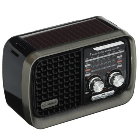 Радиоприемник Soundmax SM-RD2124UB Чёрный-серый