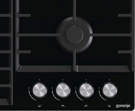 Встраиваемая варочная панель Газовая Gorenje GTW641AKB2, 60 см, цвет Чёрный