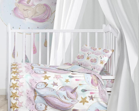КПБ детский Juno Unicorns 40/60см-1пр. поплин 695864
