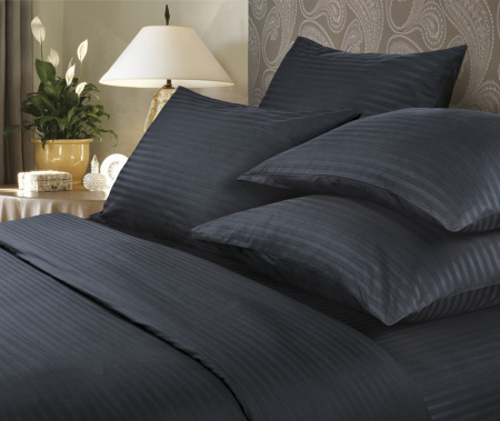 КПБ Семейный Verossa Stripe Black 50/70, 70/70 Сатин 738150