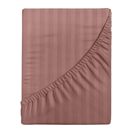 Простыня на резинке Verossa Stripe 200/200/20 Ash Сатин 754032