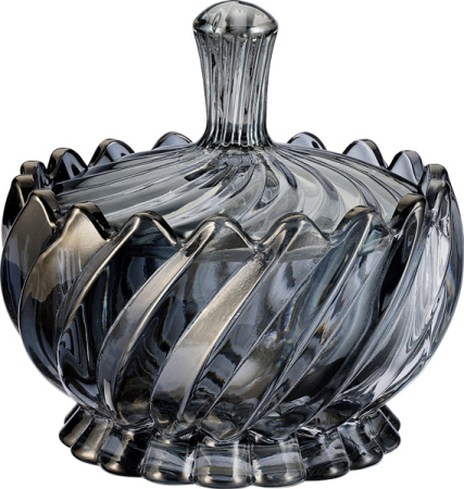 Сахарница Deli Glass 10 см TG1080B/L1HS