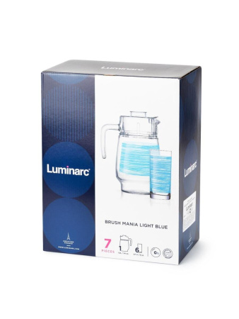 Набор питьевой Luminarc Брашмания Лайт Блю 7 пр. Q6016