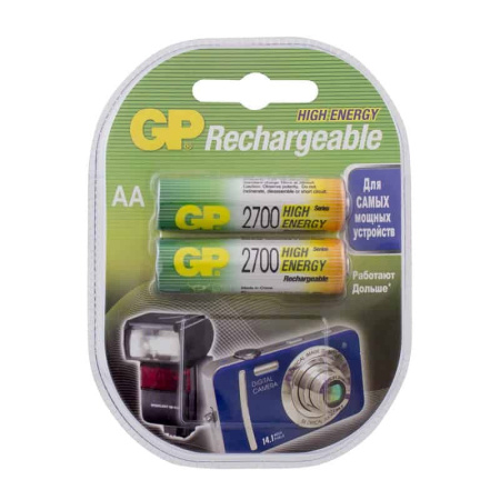 АКК GP AA2700 mAh/1BL-2шт (Пластик)