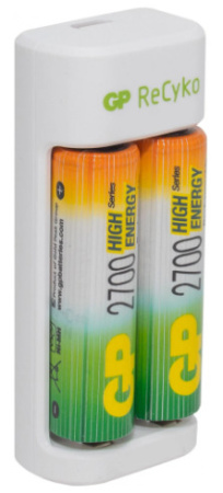 АКК GP AA2700 mAh-2шт + GP PowerBank E211270AAHC-2CRB2