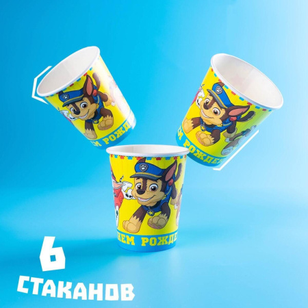 Набор бумажной посуды Paw Patrol С Днем Рождения Щенячий патруль 4701059