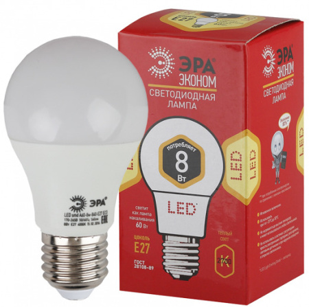 Лампы Эра LED smd A60-8W-827-E27 ECO