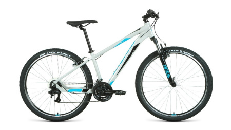 Велосипед Forward Apache 27.5 1.2 S (27.5" 21ск. рост 15") 2020-21 серый/бирюзовый