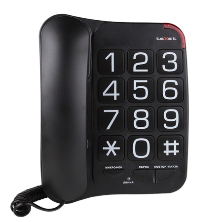 Телефон Texet TX-201 Черный