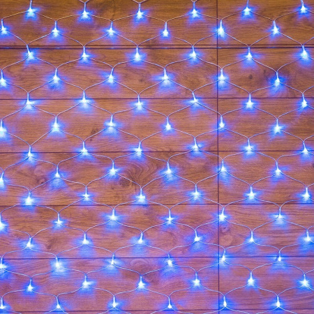 Гирлянда Neon Night Сеть 1,5х1,5 м прозрачный ПВХ 150 LED синий 215-123