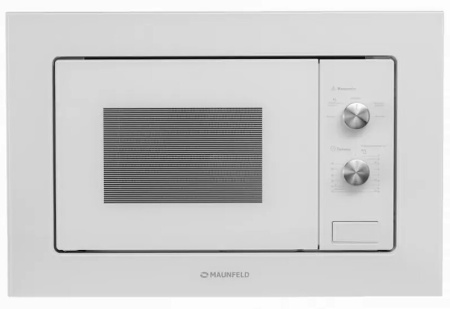 Встраиваемая микроволновая печь Maunfeld MBMO.20.1PGW, цвет Белый, 20 л.
