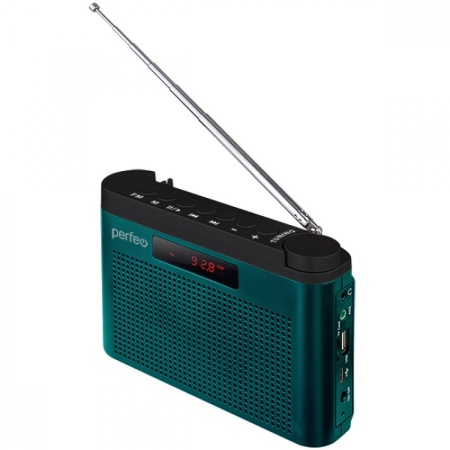 Радиоприемник Perfeo Тайга I70BL FM+ 66-108МГц Морской синий
