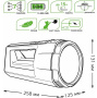 Фонарь Gauss GF702 прожекторный 17W 900lm акк. Li-ion 10000mAh (Power bank)