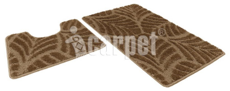Набор ковриков Shahintex Актив Icarpet 60*100+60*50 001 кофе с молоком 55 836178