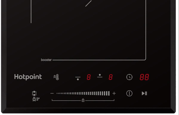 Встраиваемая варочная панель Индукционная Hotpoint HS 1430 BA, 28,8 см, цвет Чёрный
