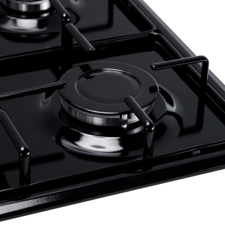 Встраиваемая варочная панель Газовая Simfer H60Q40B411, 60 см, цвет Чёрный