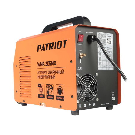 Сварочный аппарат Patriot п/а WMA 205MQ MIG/MAG/MMA