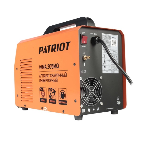 Сварочный аппарат Patriot п/а WMA 205MQ MIG/MAG/MMA