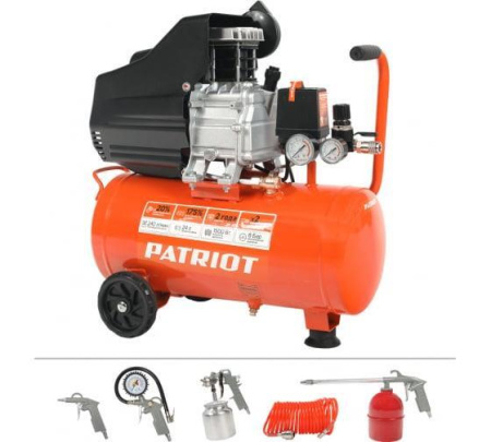Компрессор Patriot Euro 50-260K + набор пневмоинструмента KIT 5В
