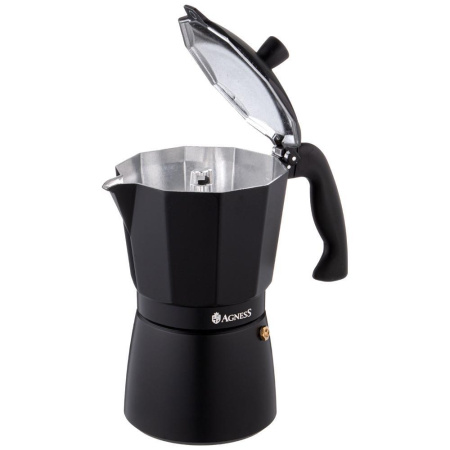 Гейзерная кофеварка Agness Bonjour 450 мл 944-012