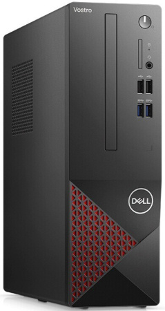 Системный блок Dell Vostro 3681 Core i3 10100/8Gb/256Gb SSD/1Tb HDD/UHD 630 (Win10Pro) +KB+Mouse Black (3681-9141)