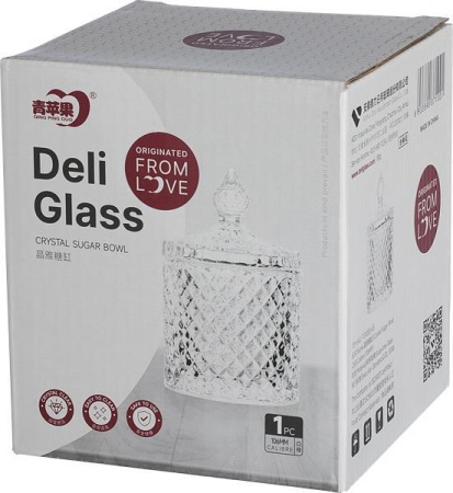 Сахарница Regent Deli Glass 10,5 см TG1030-5.5