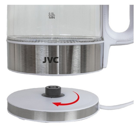 Электрический чайник JVC JK-KE1520, цвет Серебристый