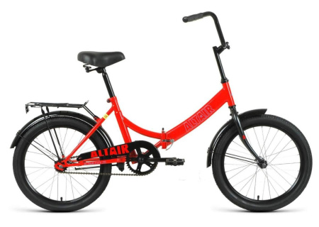 Велосипед Altair City 20 (20" 1 ск. рост 14"скл.) 2022 красный/голубой