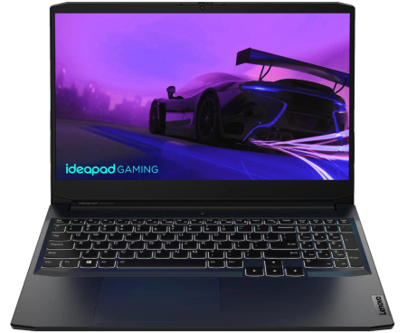 Ноутбук Lenovo IP Gaming 3 15IHU6 Core i5 11400H/8Gb/512Gb SSD/RTX 3050 4Gb (DOS) Black (82K1005ARK)