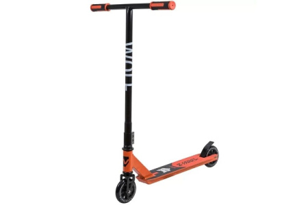 Самокат Novatrack Wolf 110P.WOLF.BOR9 черно-оранжевый