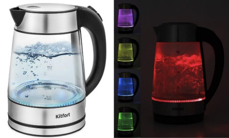 Электрический чайник Kitfort KT-6105, цвет Серебристый