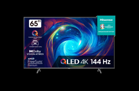  65" (165см) Телевизор Hisense 65E7KQ PRO, SMART, UHD 4K 3840x2160, Цвет Серый