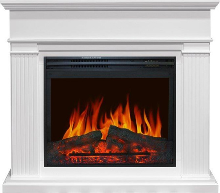 Каминокомплект: Портал Adagio белый с очагом Royal Flame Jupiter FX N Black
