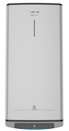 Водонагреватель накопительный Ariston VELIS LUX INOX PW ABSE WIFI 80, Объем 80л., Плоский, Цвет Серый