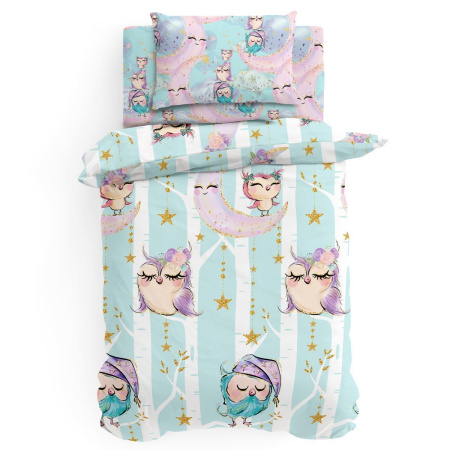 КПБ детский Юниор Juno Sleep owls 40/60см-1пр поплин 719611