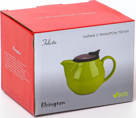 Чайник заварочный Elrington Феличита зеленый 0,7 л 109-06065