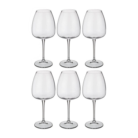 Набор бокалов для вина Crystal Bohemia Alizee/Anser 6 пр. 610 мл 669-149