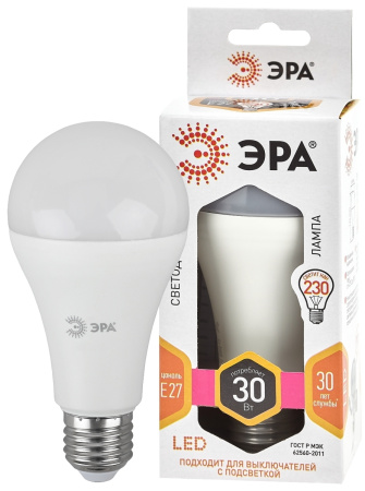 Лампы Эра LED smd A65-30W-827-E27