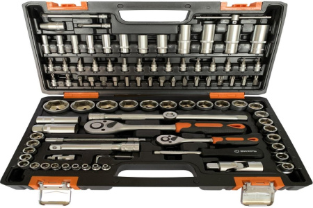 Набор инструментов Вихрь 1/2", 1/4", CrV, в кейсе 94 предм