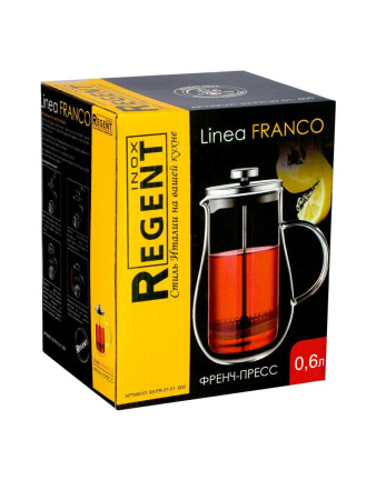 Френч-пресс Regent Linea Franсo с двойными стенками 0,6 л 93-FR-37-01-600