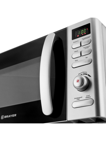 Микроволновая печь Brayer 2502BR, цвет Серебристый, 20 л.