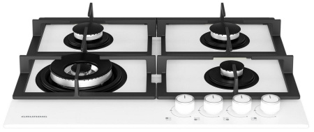 Встраиваемая варочная панель Газовая Grundig GIGL6234250W, 58,5 см, цвет Белый
