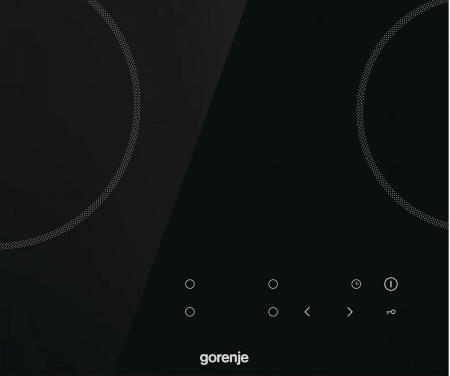 Встраиваемая варочная панель Электрическая Gorenje ECT641BSCE, 59,5 см, цвет Чёрный
